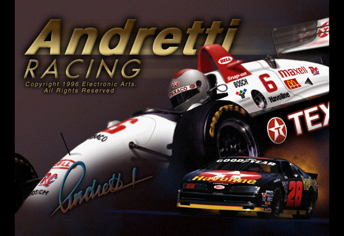 Andretti Racing Title Screen